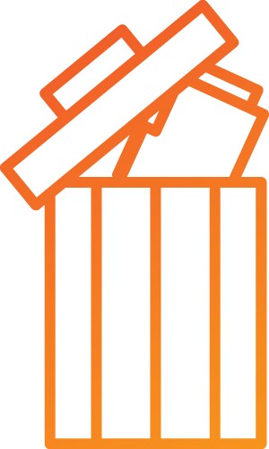 Trash can folder file information delete web vektorbild