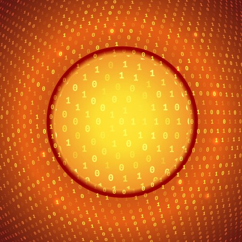Abstract Binary Code Background vector image