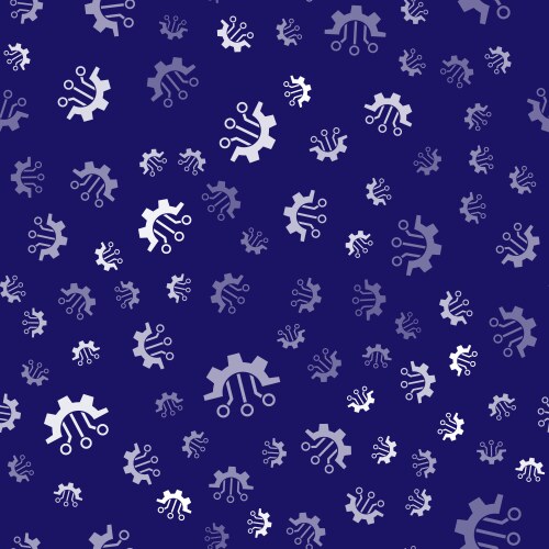 White algorithm icon isolated seamless pattern vektorbild