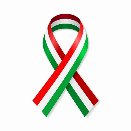 Hungarian Flag Ribbon Stripe Vector Image