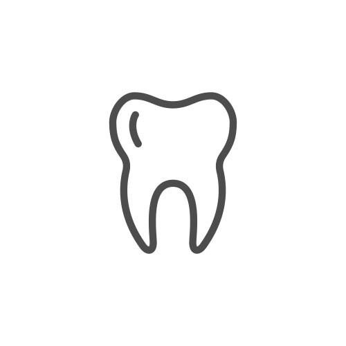 Tooth line icon Royalty Free Vector Image - VectorStock