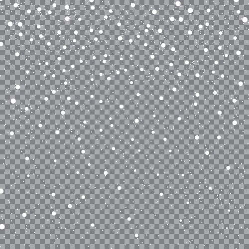Snowflakes on Transparent Background Royalty Free Vector