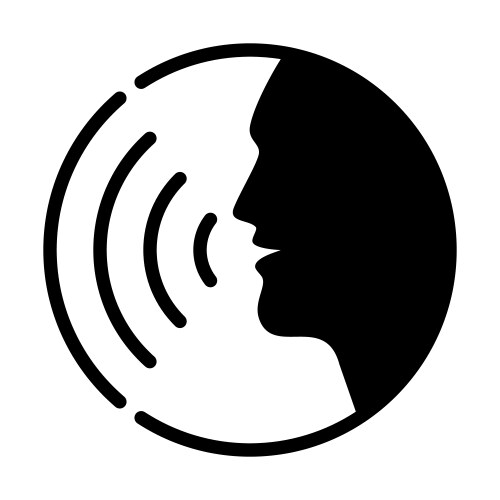 Voice badge Vector Image