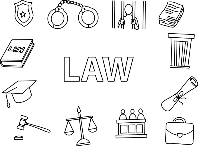 Law sketch Vector Images & Graphics for Commercial Use | VectorStock