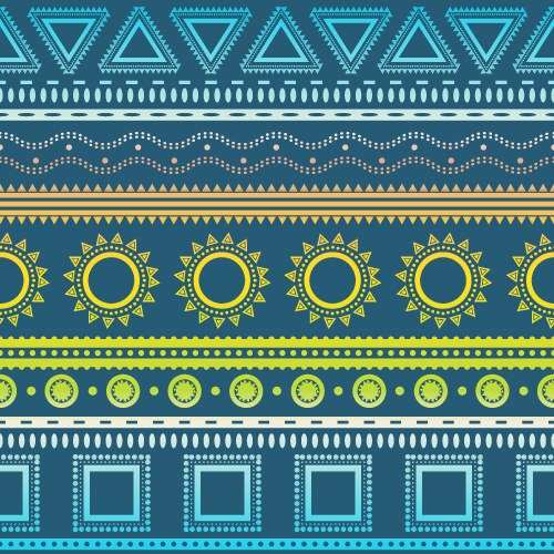 Tribal striped seamless pattern Royalty Free Vector Image