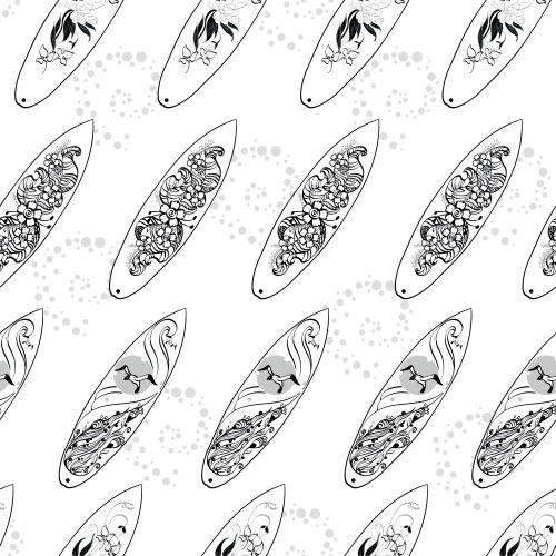 Black white diagonal surfboards drawing Vector Image