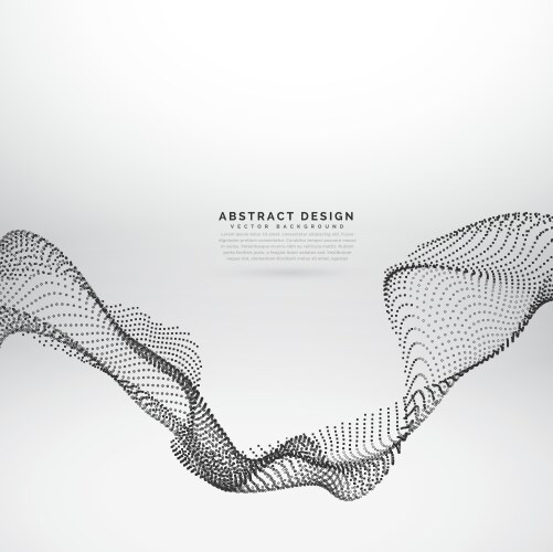 Dynamic Particle Mesh Background vector image