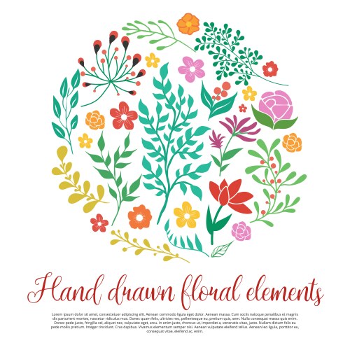 Floral logos Royalty Free Vector Image - VectorStock