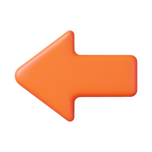 3d arrow pointer mouse cursor vector image