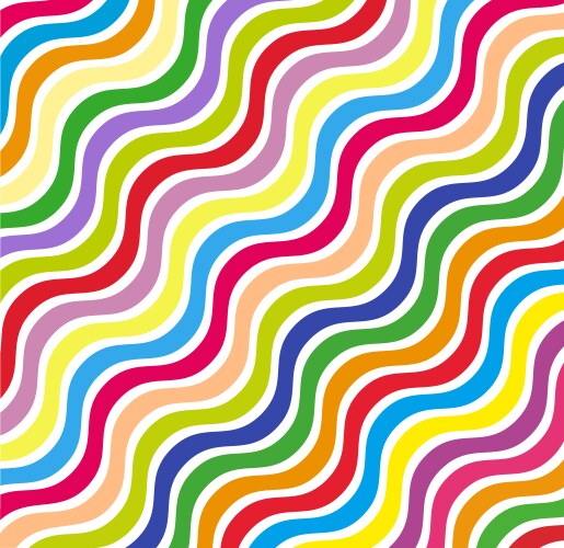 abstract color wavy background line pattern vector image