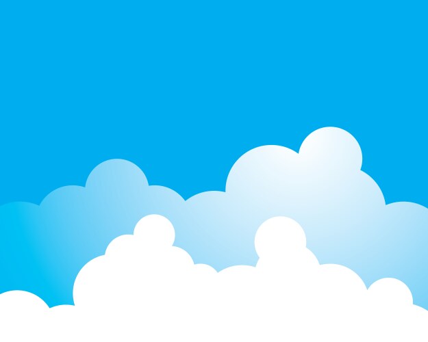 Blue sky with cloud background – Royalty-Free Vector | VectorStock