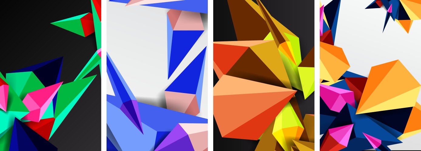 Abstract sharp angles background Royalty Free Vector Image
