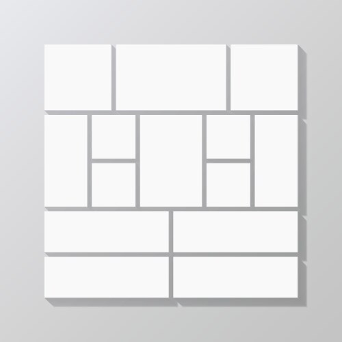 Square mood board empty portfolio images vector image