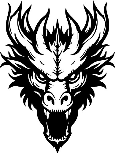 Tribal Dragon Face