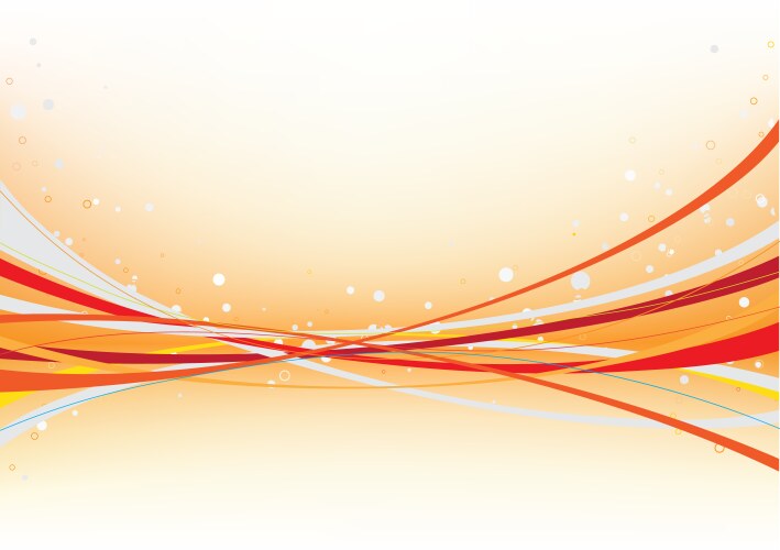 Red waves isolated abstract background Royalty Free Vector