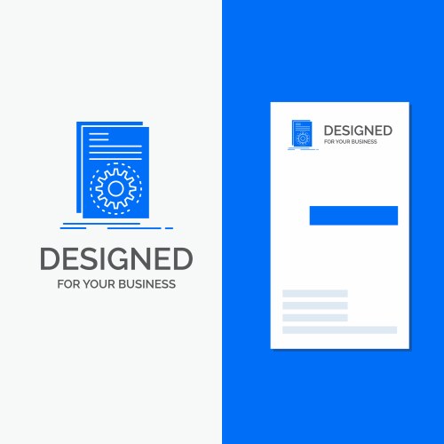 Business logo for code executable file running vector image