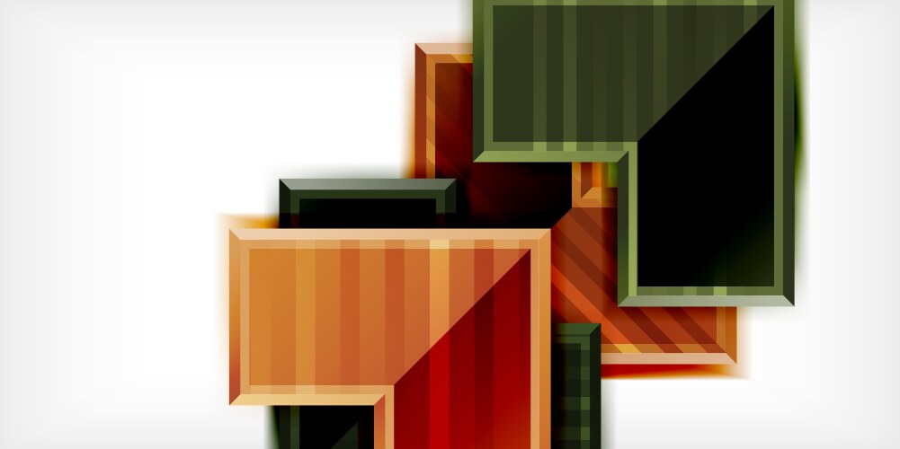 Arrow symbols created with 3d effects and line vector image