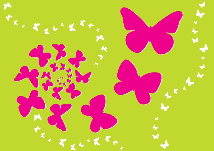 Colorful background with butterfly Royalty Free Vector Image
