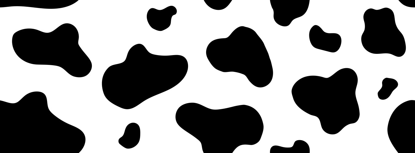 cow seamless pattern long abstract vector image