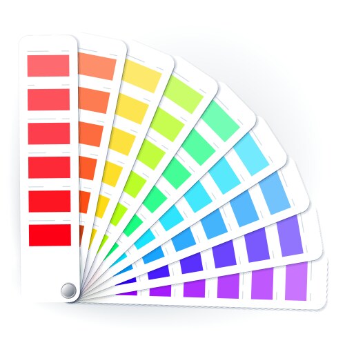 Color palette guide on transparent background Vector Image