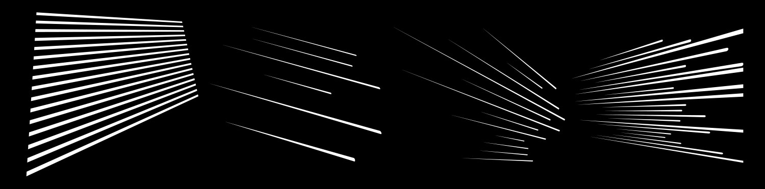 Dynamic Parallel Lines - Speed Effect vektorbild