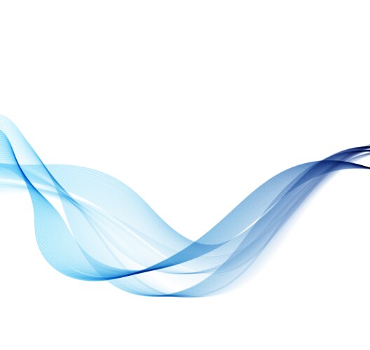 Blue abstract wave background Royalty Free Vector Image