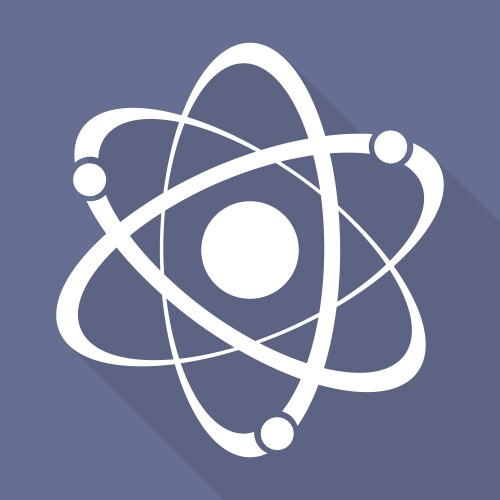 molecule atom icon vector