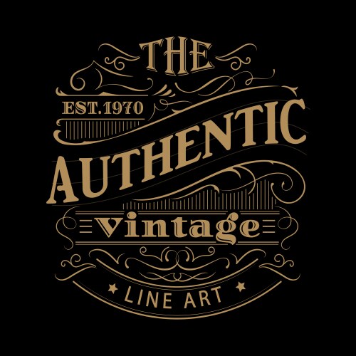 Vintage Western Label Vector Image