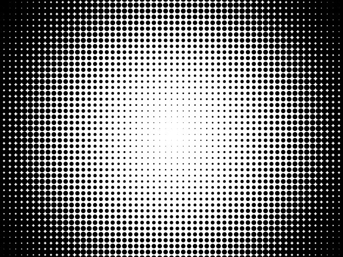 Radial halftone pattern texture background Vector Image