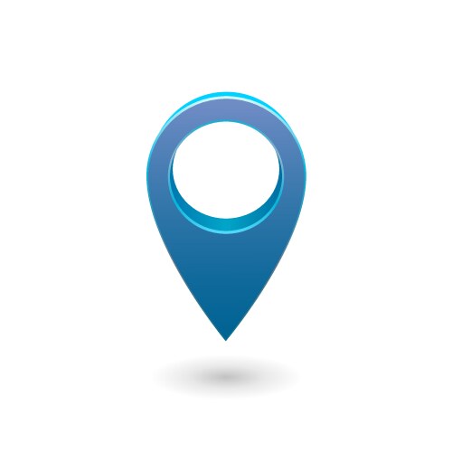 Set map pointer 3d pin location symbols vector image