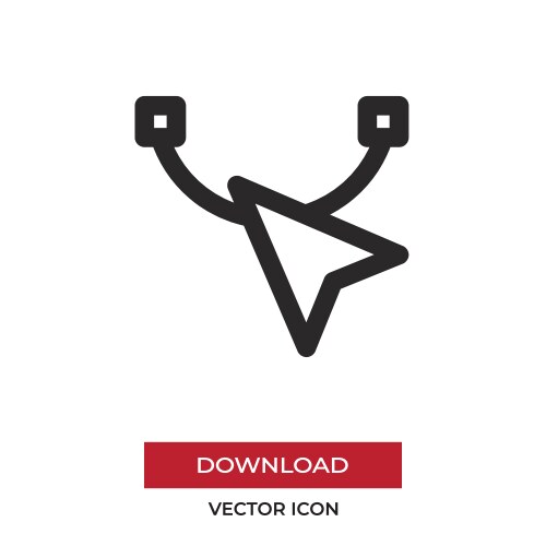 Cursor icon in modern style for web site vector image