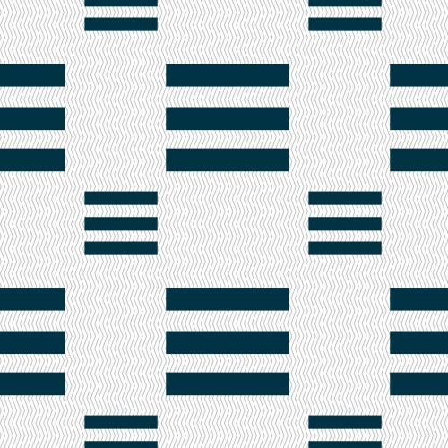 Align text to the width icon sign seamless pattern vector image