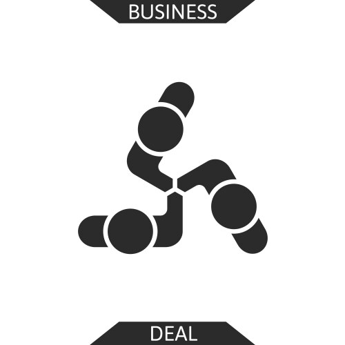 Handshake Business Icon Vector Image