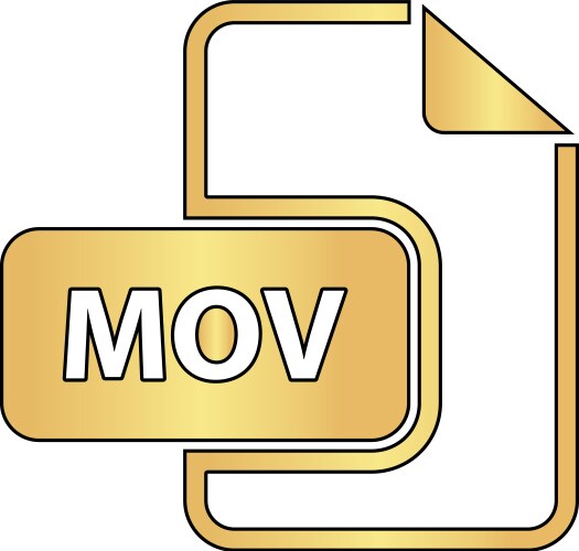 Mov computer symbol Vector Image