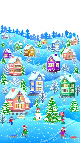 Winter Vertical Vector Images (over 20,000)