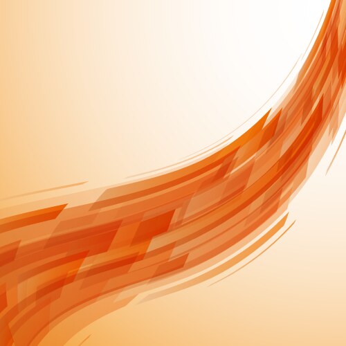 Orange background with swirl and light effects Vector Image