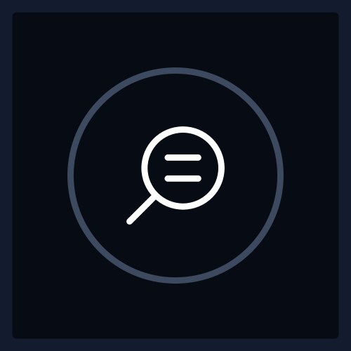 Real size zoom button ui element template vector image
