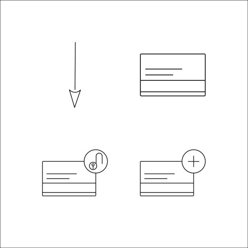 Web simple linear icon setsimple outline icons vector image