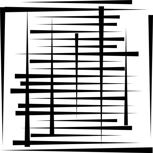 Random lines grid mesh dynamic irregular overlap vektorbild