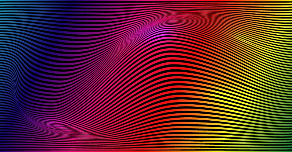 Banner wave lines pattern an abstract stripe Vector Image