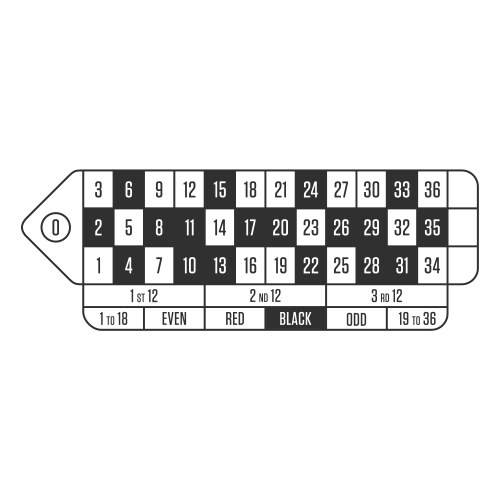 casino roulette table vector