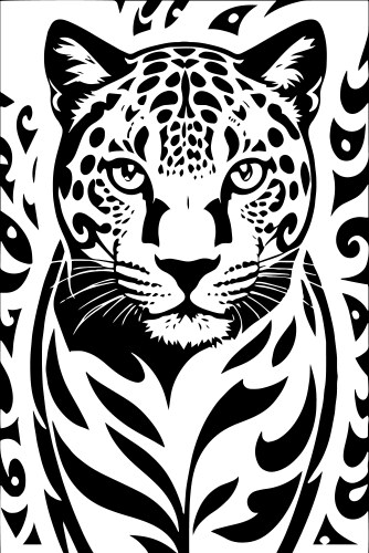Vector Leopard Front Vector Leopard Royalty Free Vector Image - VectorStock
