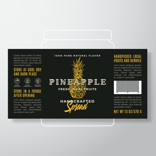 Pineapple Jam Labels Label Vector Images (over 110)