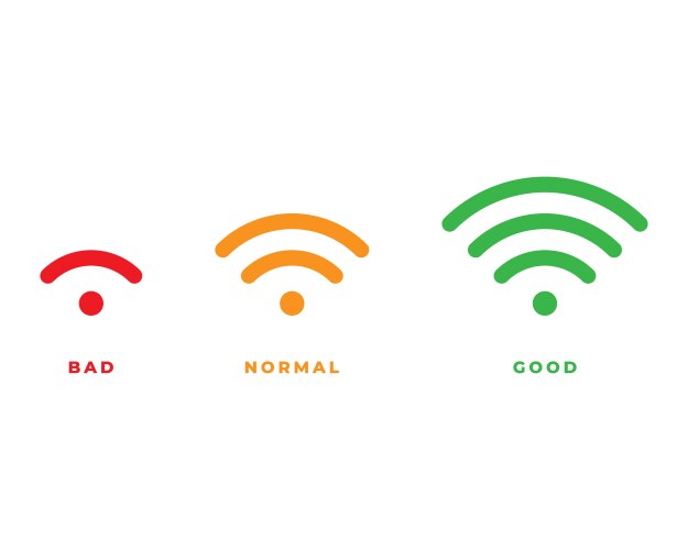 wifi icon for interface design wlan access vector image