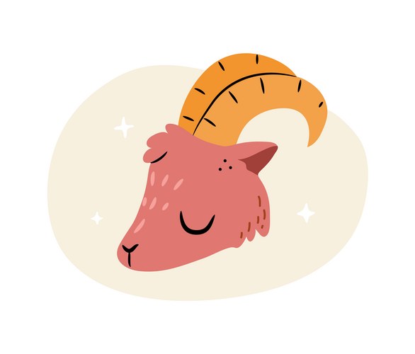 Capricorn Zodiac Animal Vector Image