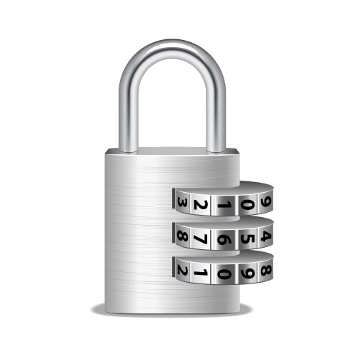 Iron Lock Vector Iron isolated Royalty Free Vector Image - VectorStock