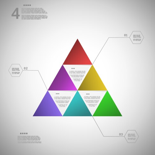 Triangle tunnel big data Royalty Free Vector Image