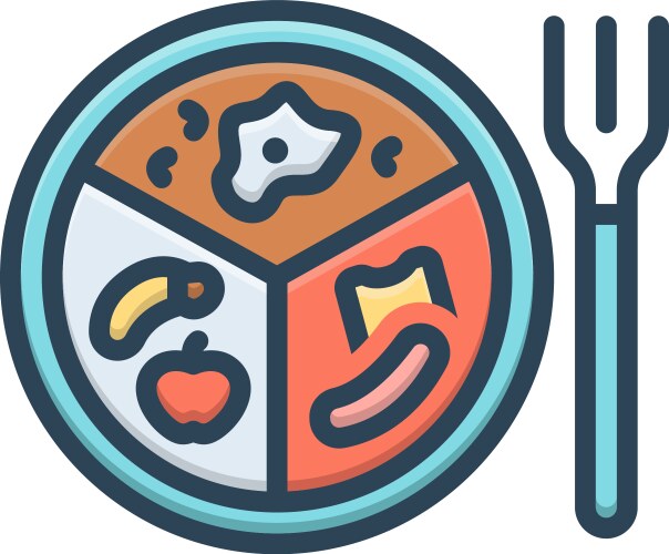 Balanced diet Royalty Free Vector Image - VectorStock