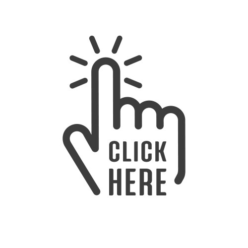 Click here the button vector image