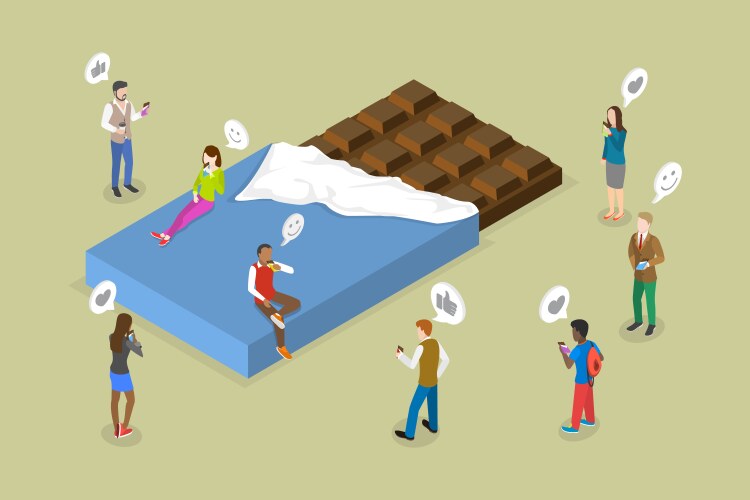 3d isometric flat conceptual Royalty Free Vector Image